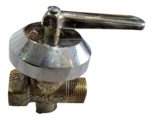 Llave De Gas 3/4 Bronce Con Campana Cromada Aprobada Mh