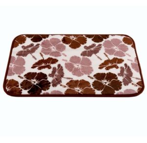 Alfombra Baño Microfibra Antideslizante 40x60 Cm Marron Ds Marrón Rosa China