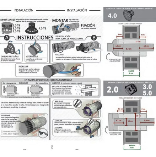 Calefactor Calden Tiro Balanceado Vidrio Templado 3000kcal - Imagen 6