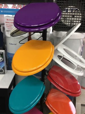 Asiento Tapa Madera Inodoro Todos Colores Y Modelos H Nylon