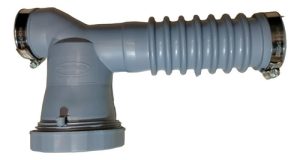 Repuesto Para Sifón Doble De Pvc P/bacha De Cocina- Crupier Gris