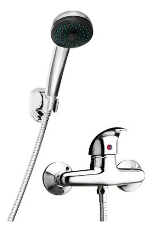 Grifería Para Ducha Monocomando Niza Im011 - Majos Plateado Brillante