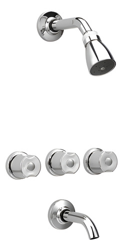 Grifería Para Ducha C/transferencia - Malba 80-058 - Peirano Plateado Cromado