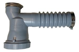 Sifón Simple De Pvc De Calidad Premium - Crupier Gris