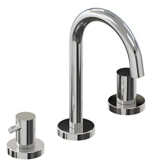 Grifería Para Lavatorio Cromada Lever Mini 2901 Hidromet Plateado Cromado
