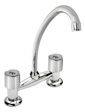 Grifería para Cocina Cromada Verin Plus 51-057 Peirano Plateado Brillante
