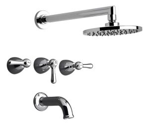 Grifería Para Ducha Margot Lever 103/62l - Fv Plateado Cromado