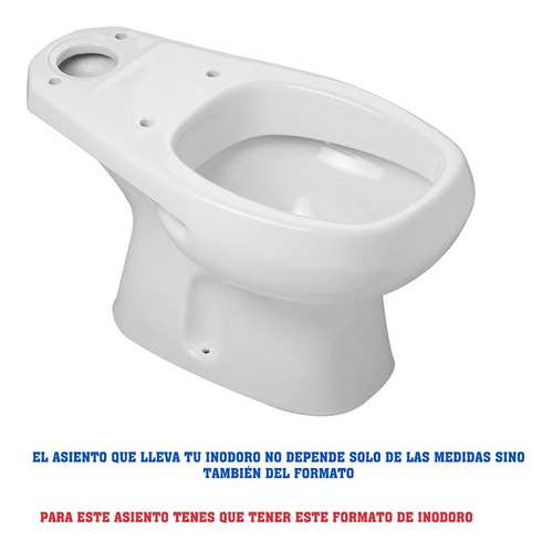 Asiento Tapa Inodoro Para Roca Monaco Derpla Herraje Nylon - Imagen 6
