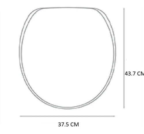 Asiento Tapa Ariel Inodoro Capea Italiana Herraje Cromo 220m Blanco - Imagen 2