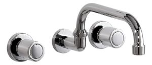 Grifería P/cocina D/embutir Pico En U Cromada Gn0095 - Majos Plateado Brillante
