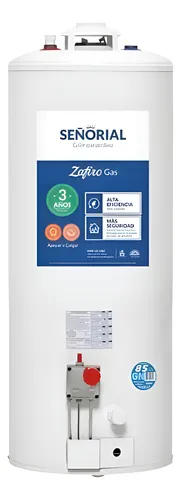 Termotanque Señorial 85 Litros Multigas Zafiro Blanco