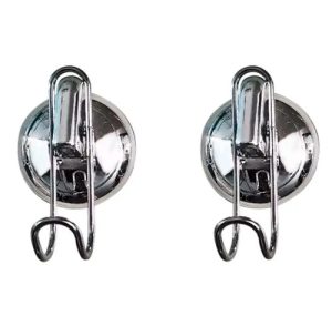 Perchas Ganchos Baño Cromado Sin Agujerear / Perforar 2 Unid Cromado