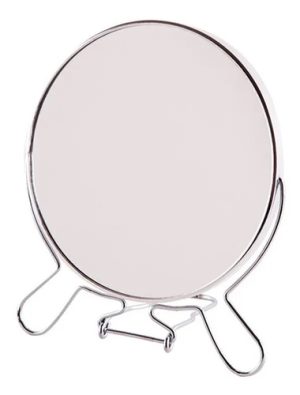 Espejo Baño 15 Cm 2x Doble Faz Apoyar Cromado Cromado