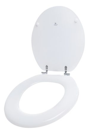 Asiento Tapa Inodoro Mdf Laqueado Blanco Andino Derpla Blanco