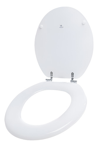 Asiento Tapa Inodoro Mdf Laqueado Blanco Andino Derpla Blanco
