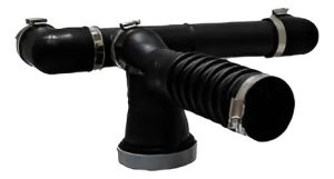 Sifón Doble De Caucho De Calidad Premium - Crupier Negro