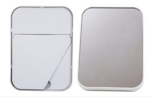 Espejo Rectangular 18 X13,5 Cm Marco Blanco