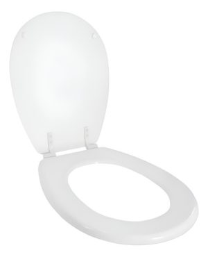 Tapa Asiento Inodoro Derpla Pilar Blanco Herraje Nylon Blanco