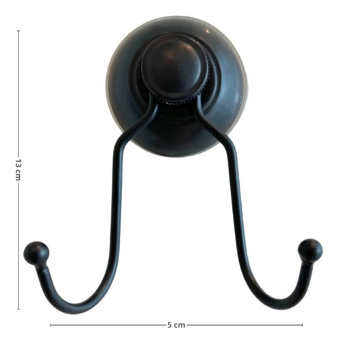 Set De Artículos Para Baño Cromados Con Sopapa Color Negro Negro - Imagen 2
