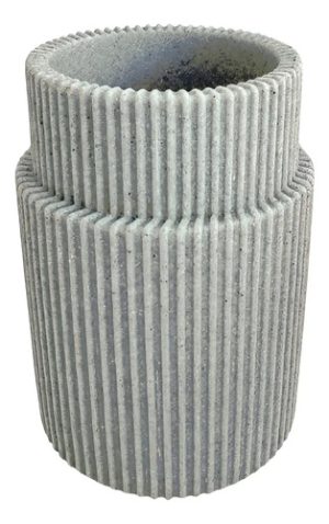 Vaso Porta Cepillos Tramado Color Gris Gris