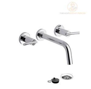 Griferia Fv Libby Baño Lavatorio Pared Con Descarga 203/39 Garantia Del Fabricante