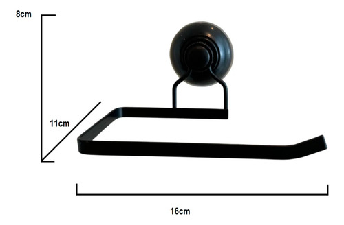 Set De Artículos Para Baño Cromados Con Sopapa Color Negro Negro - Imagen 4