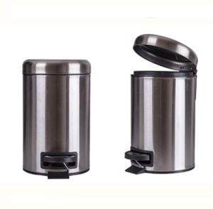 Cesto Acero Inoxidable 3 Lts Gris