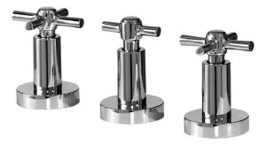 Grifería Para Bidet Tipo Cruz Arion  Gn 0018 - Majos Plateado Brillante
