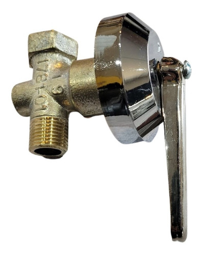 Llave De Gas 1/2 Bronce Con Campana Cromada Aprobada Mh - Imagen 5