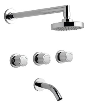 Grifería Para Ducha Bañera Fv Allegro  Cromo 103/15