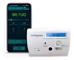 Detector Dual: Gas Y Monóxido De Carbono Pared Con Wifi Y Bt Blanco