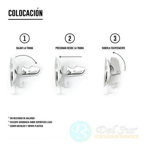 Jabonera Metal Cromada Sopapa Jabon Baño Sin Perforar - Imagen 4