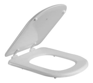 Asiento Tapa Inodoro Adaptable Bari Herraje Nylon Bco Derpla
