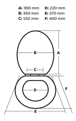 Asiento Tapa Inodoro Mdf Laqueado Blanco Andino Derpla Blanco - Imagen 2