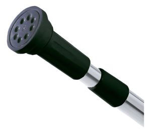 Barral P/cortina De Baño De Acero Inoxidable De 1,1 A 2 Mts Negro