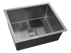 Bacha De Cocina Simple De Acero Inoxidable 40x50x22 - 720e Plateado