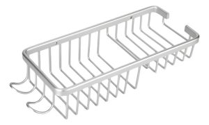 Estante Jabonera Para Ducha De Aluminio Color Plateado Plateado