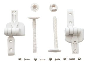 Repuesto Herrajes Bisagra Plastico Asiento Madera Ariel Orig Blanco