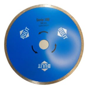 Disco Diamantado Bulit Para Amoladora S100 Continuo 180mm Azul