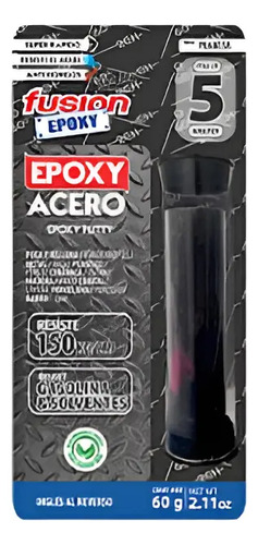 Plastilina Epoxi Fusión para Acero x 60 g