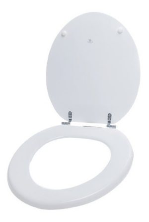 Asiento De Inodoro Paravor Adaptable Florencia Herraje Cromo