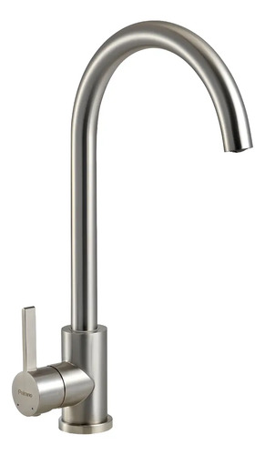 Grifería Para Cocina Monocomando Steel 20-205 - Peirano Plateado Pulido