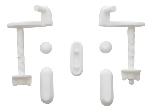 Kit Repuesto Herrajes Asiento Tope Ariel Original Fl 421 Blanco