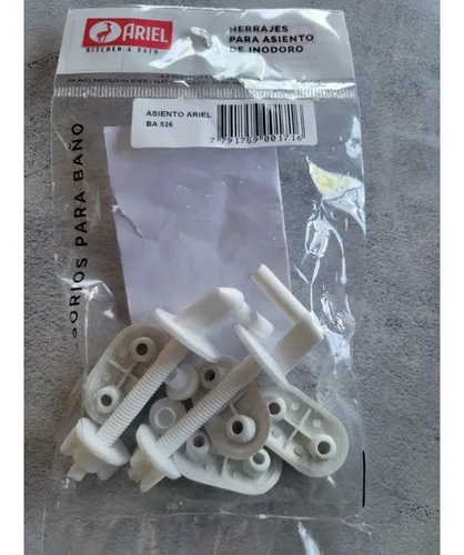 Kit Repuesto Herrajes Asiento Tope Ariel Original Ba 526 Blanco - Imagen 3