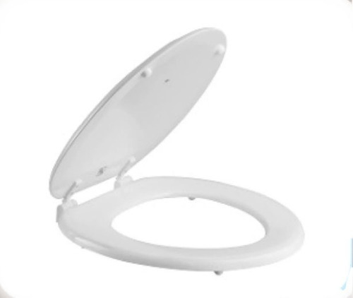 Asiento De Inodoro Paravor Andin Herraje Plastico Derpla Blanco - Imagen 2