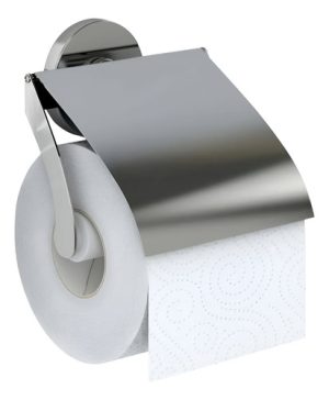 Porta Rollo Con Tapa Accesorios Genebre Cartago Cromo Genwec