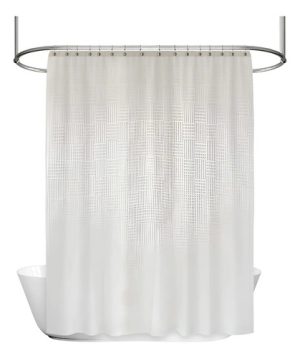 Cortina Baño De Teflon Premium Samara Natural 180x180 Natural Samara