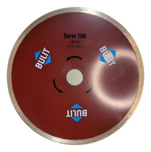 Disco Diamantado Bulit Para Amoladora S700 Continuo 180mm Rojo
