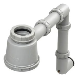 Sifón Simple C/salida Lavarropas/lavavajillas Pvc Mi Pileta Blanco