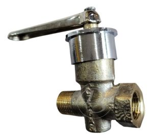 Llave De Gas 1/2 Bronce Cromada Aprobada Mh